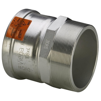 Муфта пресс-Н нержавеющая сталь Sanpress Inox XL  со стопорным кольцом VIEGA 76х2'1/2